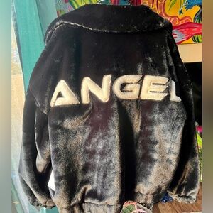 Forever 21 Premium Label ANGEL Faux Fur Lined Jacket Size L
